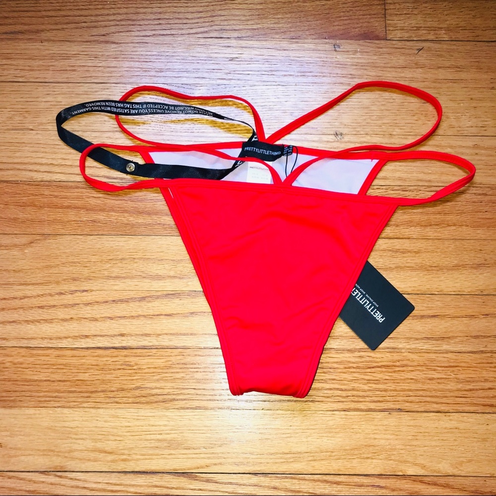 Red Cheeky Bikini Bottom